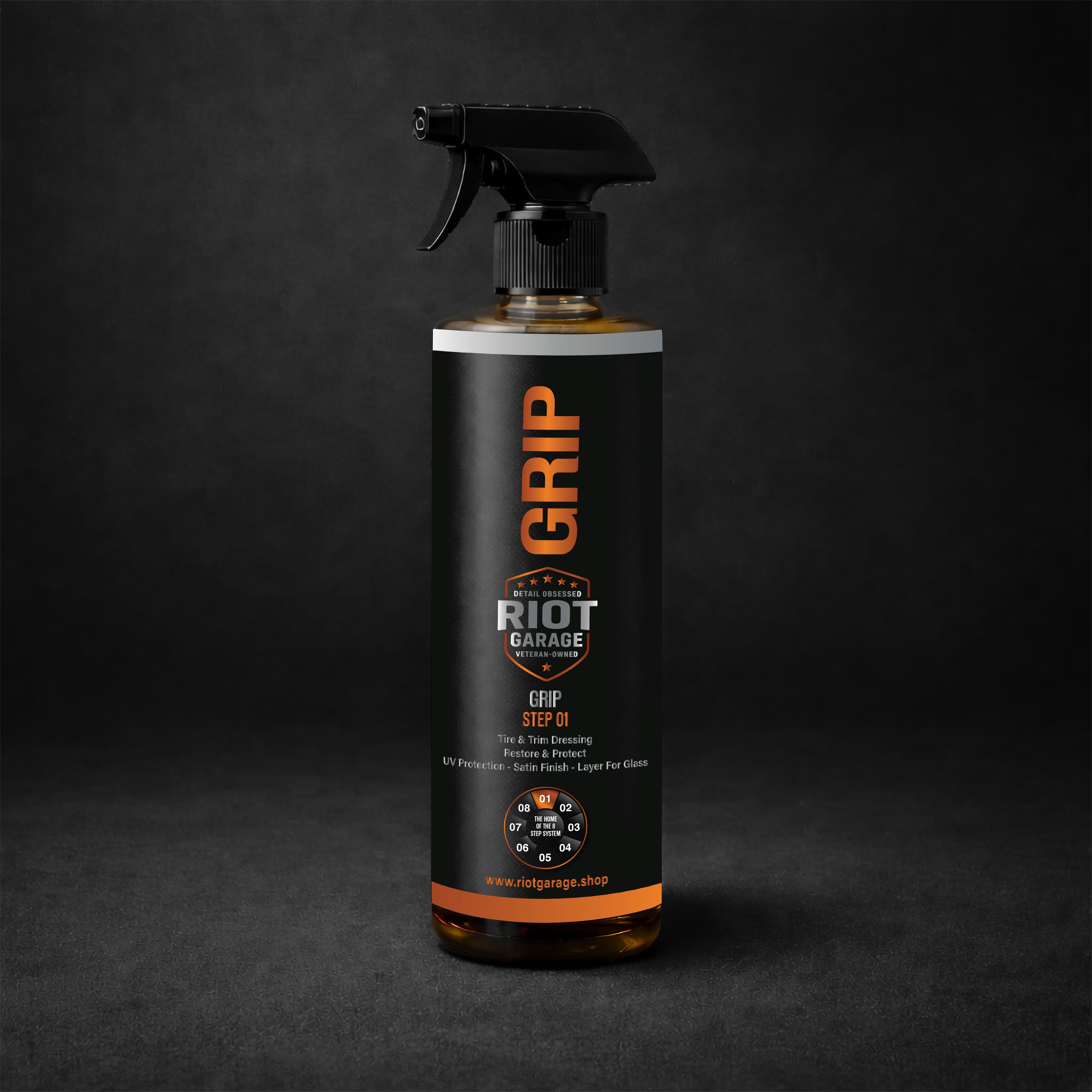 Step 01: GRIP - Tire & Trim Dressing