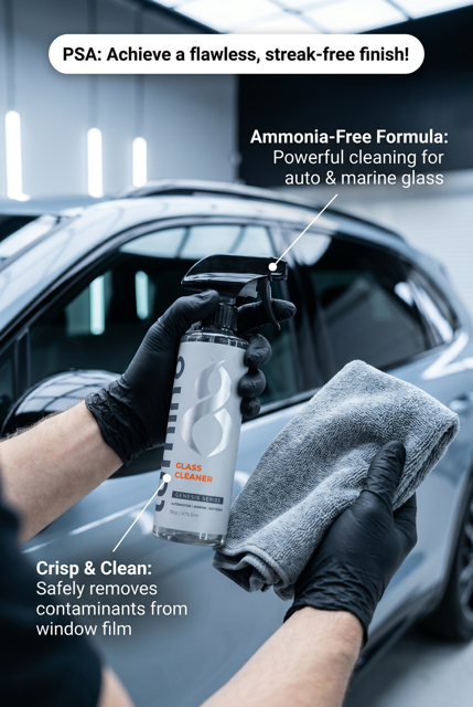 Lumin8 Glass Cleaner streak free finish