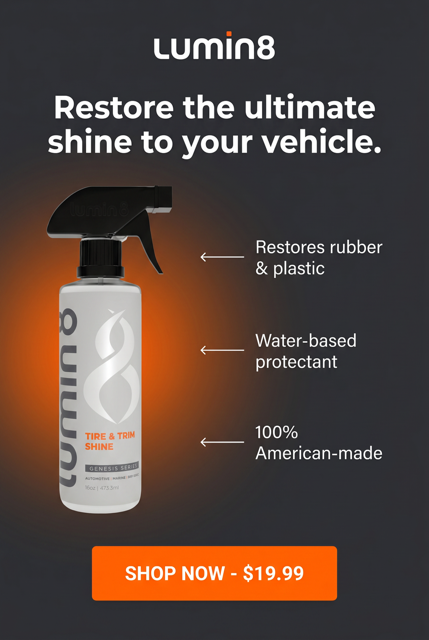 Lumin8 Tire and Trim Shine satin finish