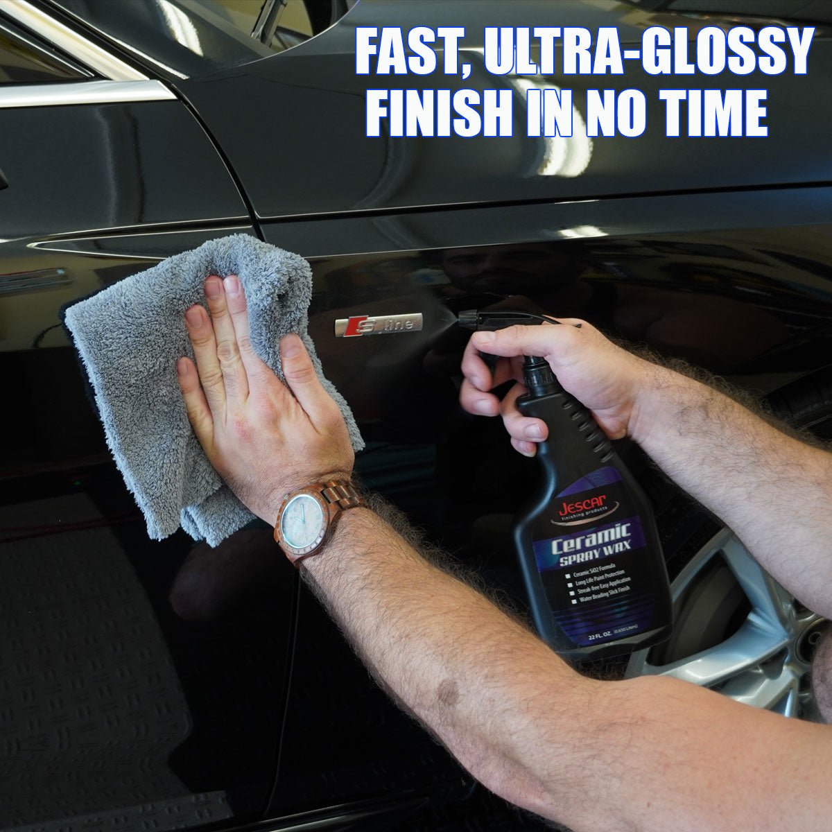 Jescar Ceramic Spray Wax application