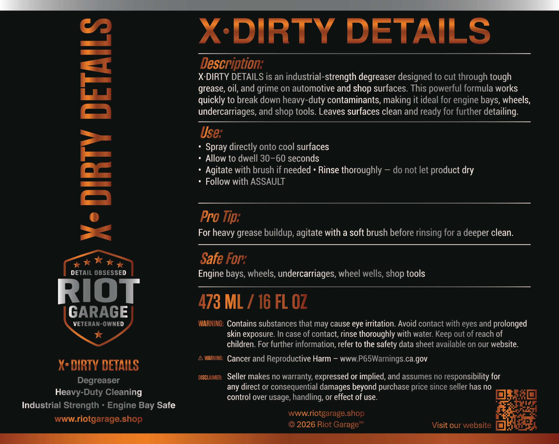 X-DIRTY DETAILS  - HD Degreaser — alternate view 1