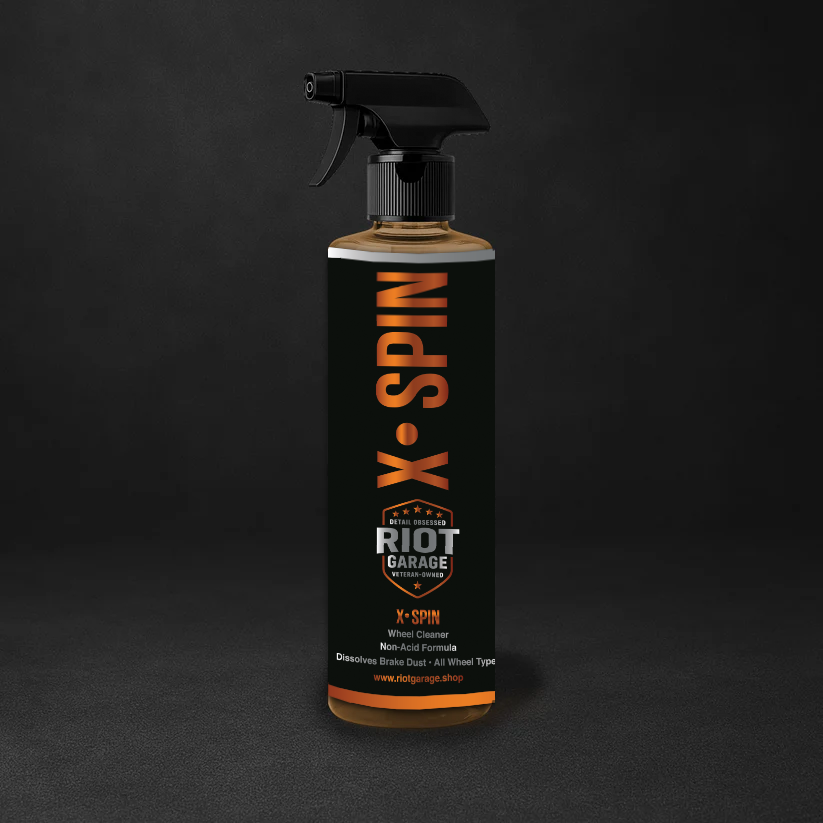 X·SPIN Wheel & Rim Cleaner — front and back label view