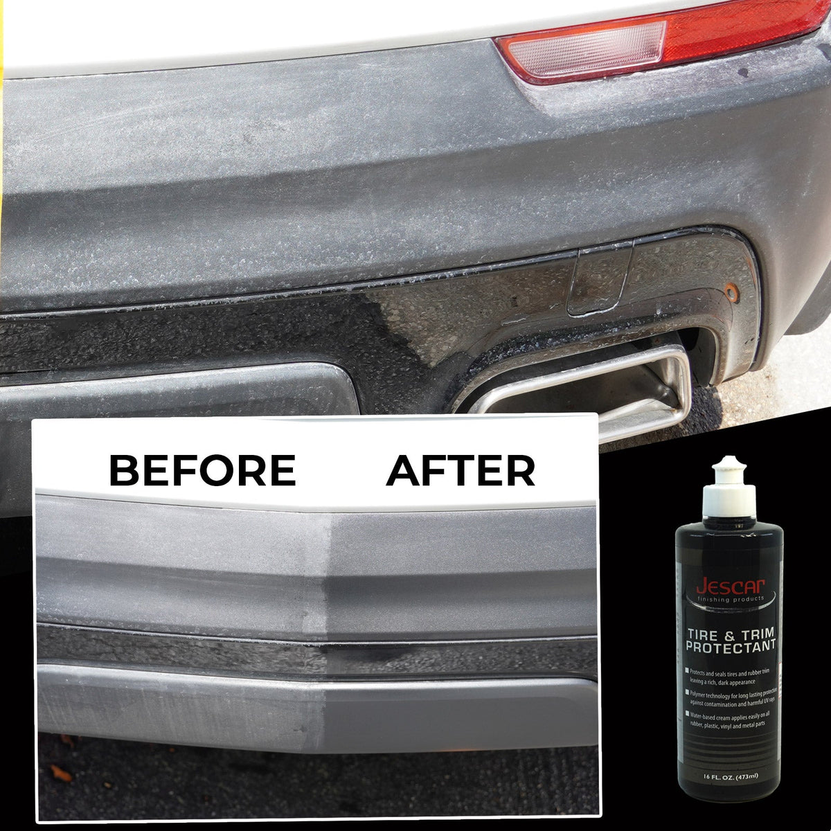 Jescar Tire and Trim Protectant application